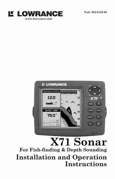 Lowrance electronic SONAR X71-page_pdf